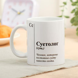Кружка с сублимацией Суетолог, 320 мл