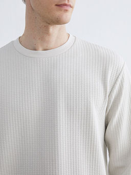 Bisiklet Yaka Erkek Sweatshirt