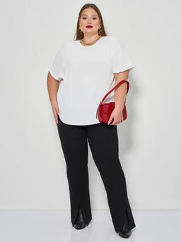 Блузка 0250-1 белый муар