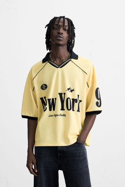 RETRO FOOTBALL PRINT POLO SHIRT - Zara фото 2