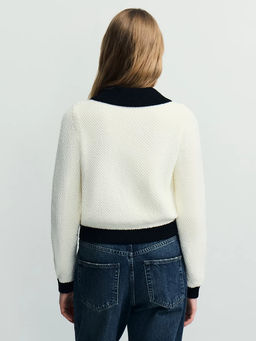 Кардиган с контрастным воротником / Zarina