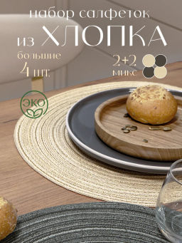 VAL BT-PM-38S4 Плейсмат, ПП, D38 см, набор 4 шт., BOTANIC, шт - Valiant фото 16