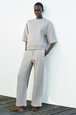 FADED WIDE-LEG TROUSERS - Zara фото 2