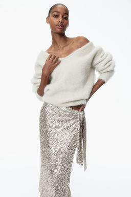 Sequined wrap skirt - H&m фото 2