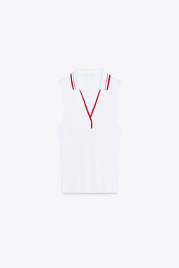 RIBBED POLO SHIRT - Zara фото 21