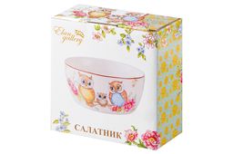 Салатник 14*14*6 см 600 мл Совушки NEW BONE CHINA - Elan gallery фото 4
