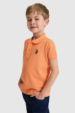 Erkek Гocuk Turuncu Polo Yaka Basic TiЕГrt - U.s. polo assn фото 3