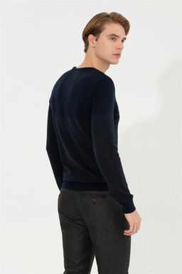 Мужской темно-синий вязаный свитер - U.s. polo assn фото 11