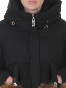 8809 BLACK Куртка зимняя женская (200 гр. холлофайбер) - Fashion фото 5