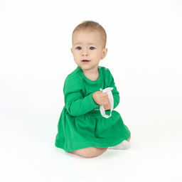 Боди-платье ясельное зеленое БД-1501 (68, 44)
