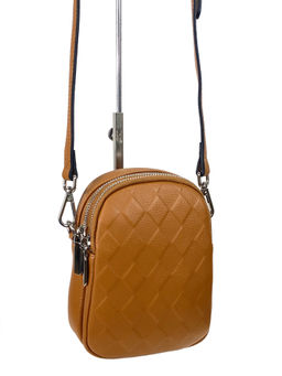 Женская сумка из натуральной кожи цвет рыжий