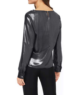 Блузка, черно-серебристая - Patrizia dini фото 4