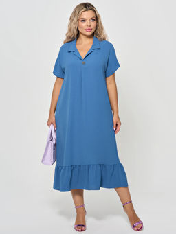 Платье 0339-1с темно-голубой - Dora фото 12