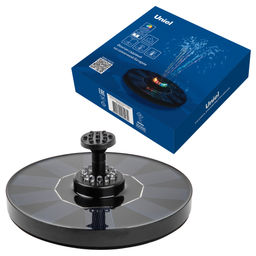 USL-S-825/PT180 RGB FOUNTAIN Садовый светильник на солнечной батарее Фонтан. Плавающий. 12 светодиодов. RGB свет. 1*АA Ni-Mh аккумулятор в/к. IP44. TM Uniel - Volpe фото 13