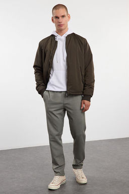 TRENDYOL MAN Bej Regular Fit Orme Esnek Rahat Beli Baglamal? Lastikli Duble Paca Kumas Pantolon TMNAW25PL00002 - Trendyolmilla фото 3