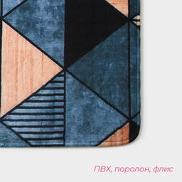 Коврик для ванной и туалета Доляна Грэй, 45?120 см  фото 3