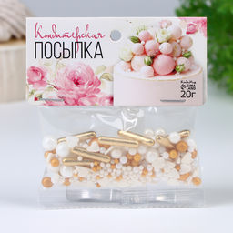 Кондитерская посыпка Попкорн с карамелью, 20 г