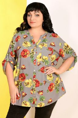 Блузка с цветочным принтом