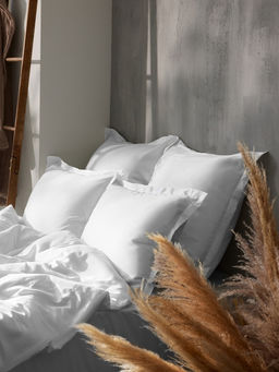 Наволочка SL Home Tencel, 50×70+3 см, тенсель, эвкалиптовое волокно 100%, белая