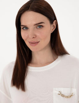 Beyaz Comfort Fit Ti__rt - Pierre cardin фото 2