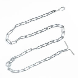 Цепь для привязи собак, сварные звенья, 1,8 м, калибр 50 мм, толщина проволки 4,5 мм - Пижон фото 2