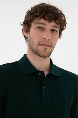 Мужская темно -зеленая базовая толстовка Неожиданная скидка в корзине - U.s. polo assn фото 2