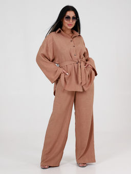 ЖК-569 ЖЕНСКИЙ КОСТЮМ (Песочный) - А-дина фото 2