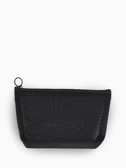 Косметичка Classic, сетка, на молнии, чёрная