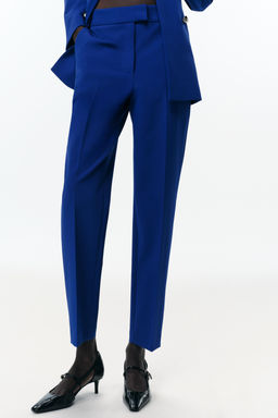 HIGH-WAIST SLIM-FIT TROUSERS - Zara фото 2