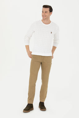 Мужской белый базовый свитер - U.s. polo assn фото 18