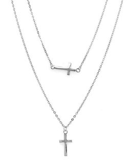 Колье из серебра без вставки, Ю-55066р