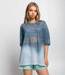 Футболка #КТ106 (10), серо-зелёный