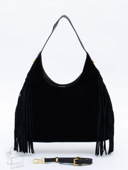 Сумка женская кожаная 1042M black Polina&Eiterou  в Новосибирске