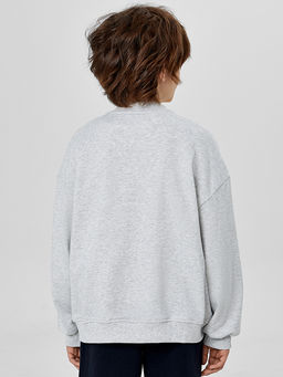 Толстовка для мальчика серая с печатью - Mark formelle фото 2