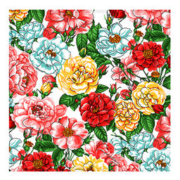 Дикая роза Комплект столовый 4пр: салфетка сервировочная 45х45см, хлопок Комфорт 171г/м2, Домашняя мода (Россия)  фото 5