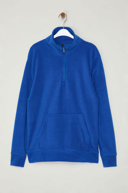 TRENDYOL MAN Saks Regular/Normal Kesim Dik Yaka Anti-Pilling S?cak Tutan/Polar Sweatshirt TMNAW25SW00182 - Trendyolmilla фото 11