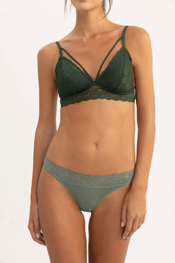 Трусики-комбинации из трех предметов с кружевными деталями Fall in Love - Defacto фото 4