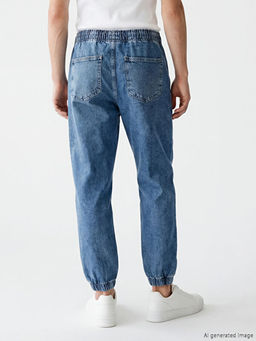 Jogger Fit Erkek Jean Pantolon