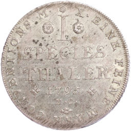 Монета 1 талер 1795 года Брауншвейг-Вольфенбюттель