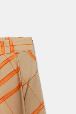 FALDA CAPA CUADROS ZW COLLECTION / Beige - Zara фото 9