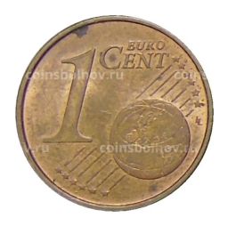 Монета 1 евроцент 2013 года Испания