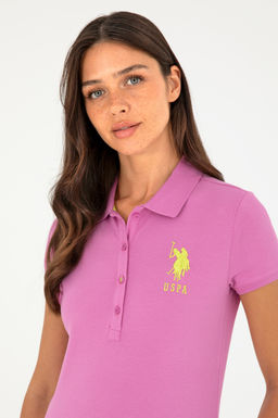 Женская фиолетовая базовая футболка Неожиданная скидка в корзине - U.s. polo assn фото 9