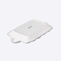 Блюдо сервировочное Доляна «Дракоша», 23×14×3 см, белое