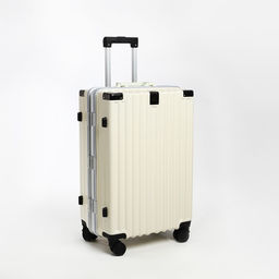 Чемодан средний 24, отдел на молнии, 2 кодовых замка, 4 колеса, крючок, цвет бежевый - Simaland фото 2