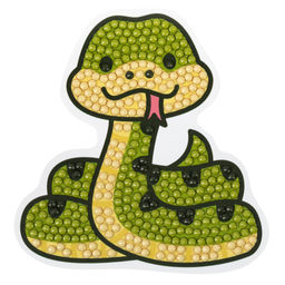 Кристальная (алмазная) мозаика ФРЕЯ ALVM-093 магнит Змейка 8.5 х 9 см