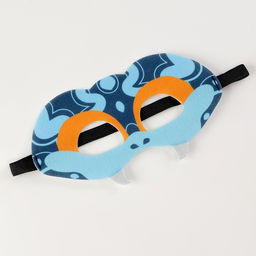 Цена за 2 шт. Маска карнавальная Прикольная змея, голубой