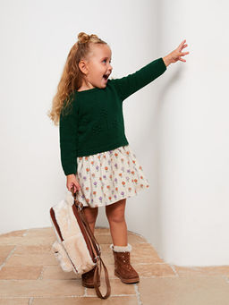 Bisiklet Yaka Uzun Kollu K?z Bebek Elbise - Waikiki фото 2