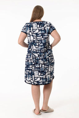 Халат М31968си синий/изумруд - Елена фото 4