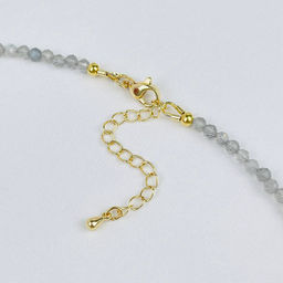 Колье из Лабрадора и Лунного камня 38 см +