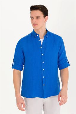 Мужская рубашка Saks с длинным рукавом